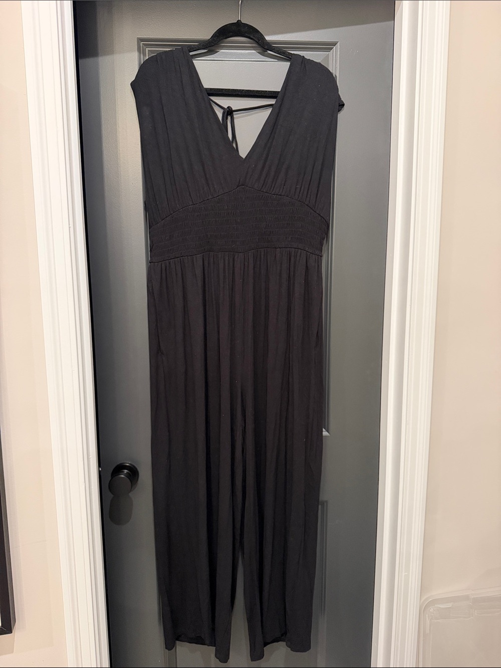 Old Navy Black Sleeveless One-Piece Jumpsuit